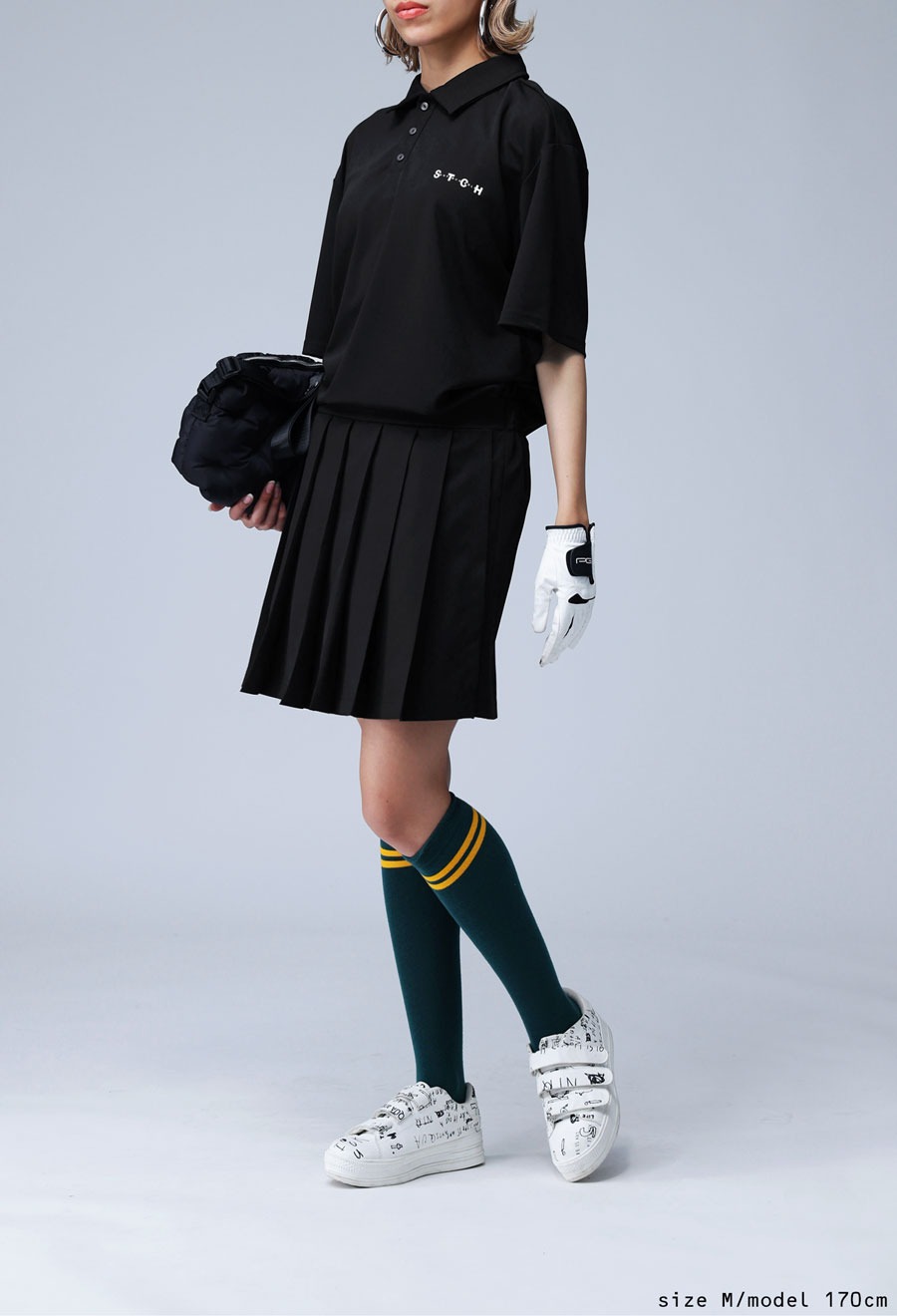 【タグ付き未使用品】ポロシャツ&スカート ANTIQUA GOLF×STCH ポロシャツ メンズ 送料無料・再再販。(100