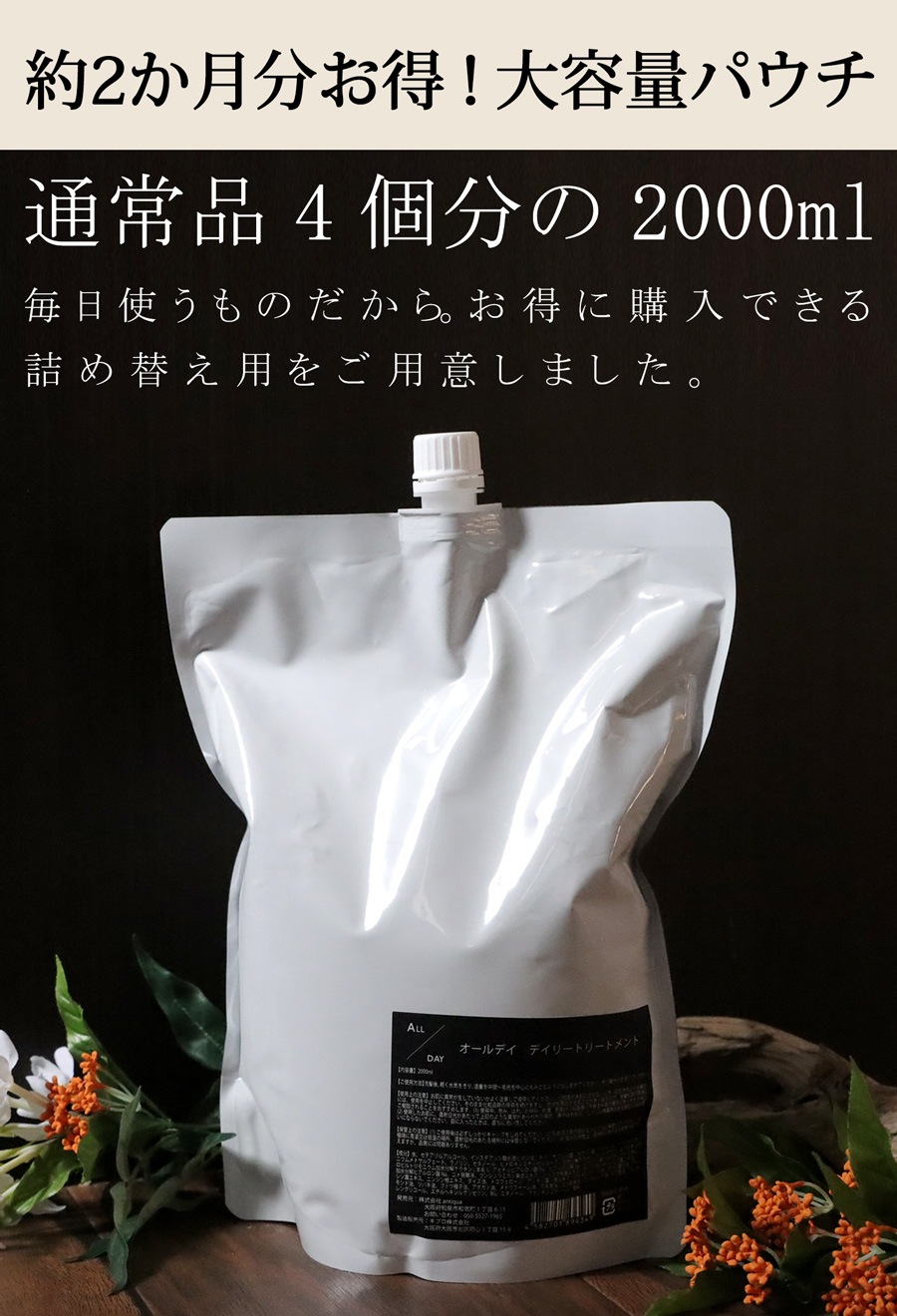 詰め替え オールデイ デイリートリートメント 送料無料・メール便不可