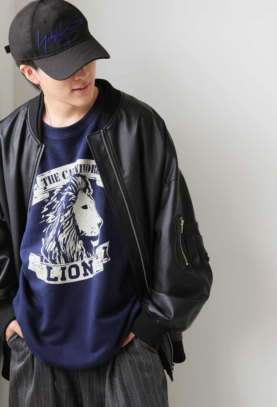 アニマル カレッジロゴ 裏毛トレーナー メンズ 送料無料・メール便不可