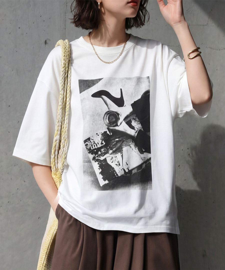 シンプル派ほど、ハマる一枚。Tシャツ レディース 綿100％ 半袖 クルー