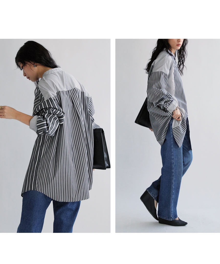 ストライプシャツ シャツ レディース トップス 長袖 送料無料・再販