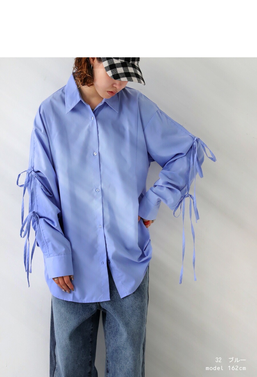 リボンシャツ シャツ レディース トップス 長袖 送料無料・(100)メール