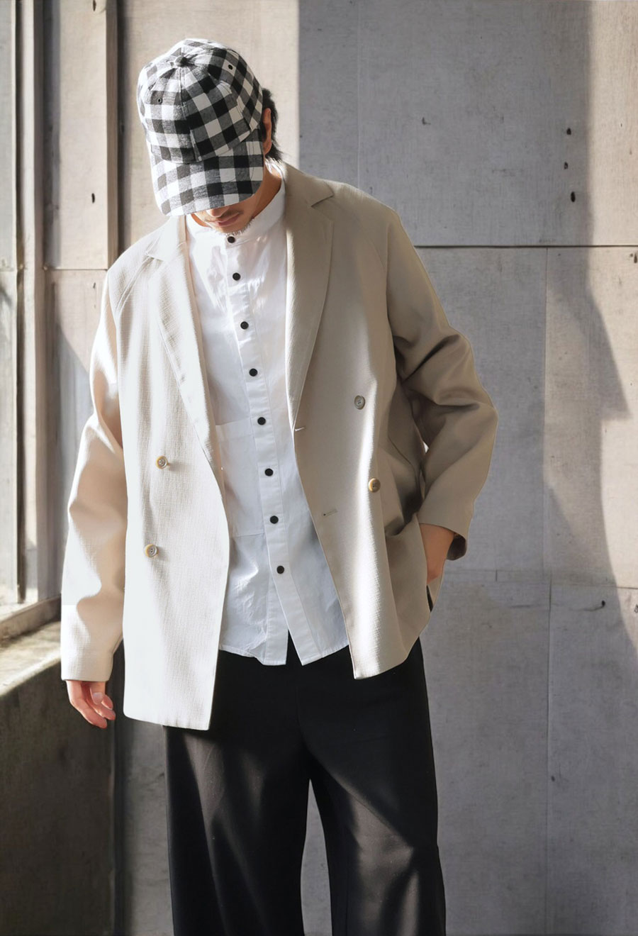 再入荷予定有!ギンガムチェック柄 キャップ 帽子 メンズ ハット 送料