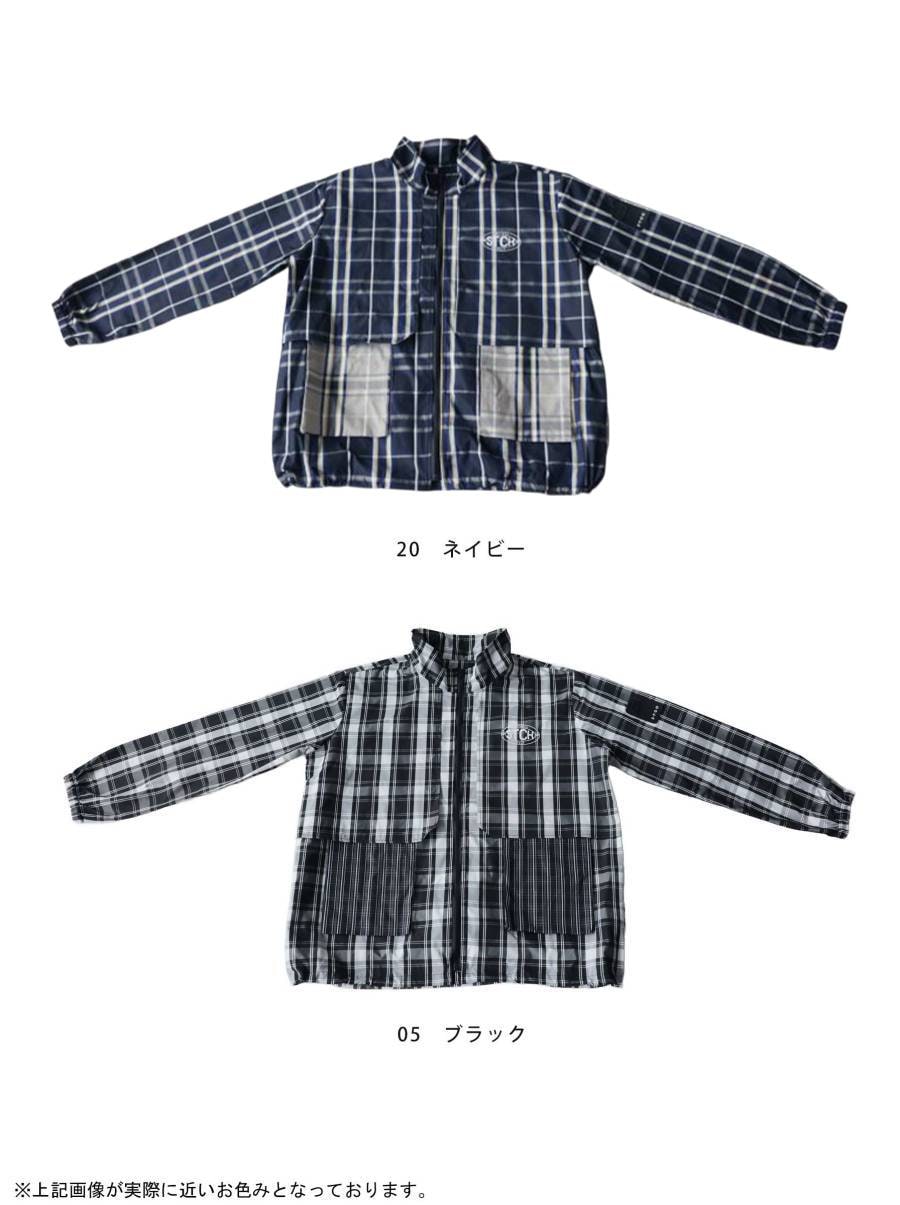 ANTIQUA GOLF×STCH トップス レディース チェック柄 長袖 ブルゾン