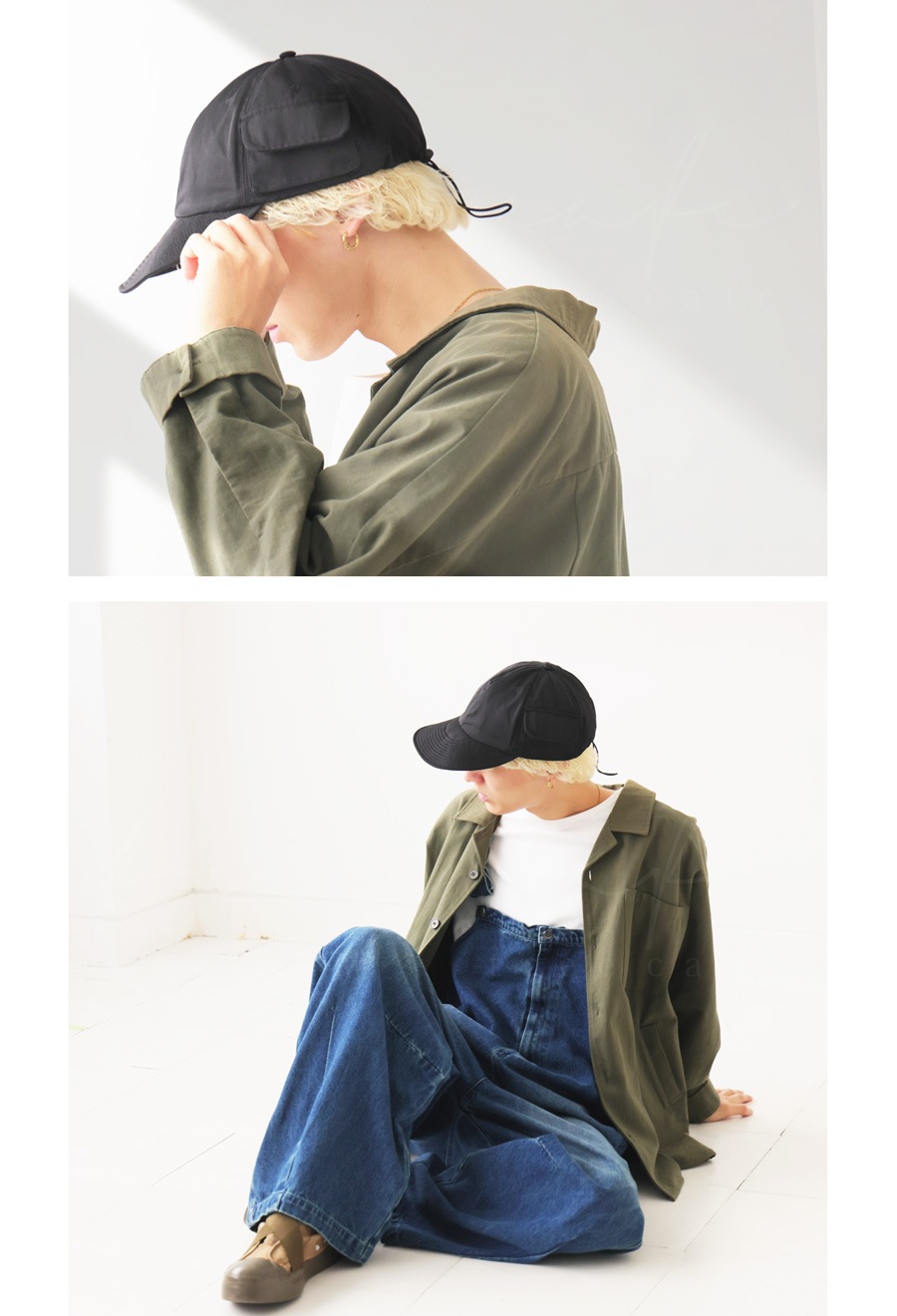 キャップ 帽子 メンズ キャップ 無地 撥水 UVカット・(80)メール便可