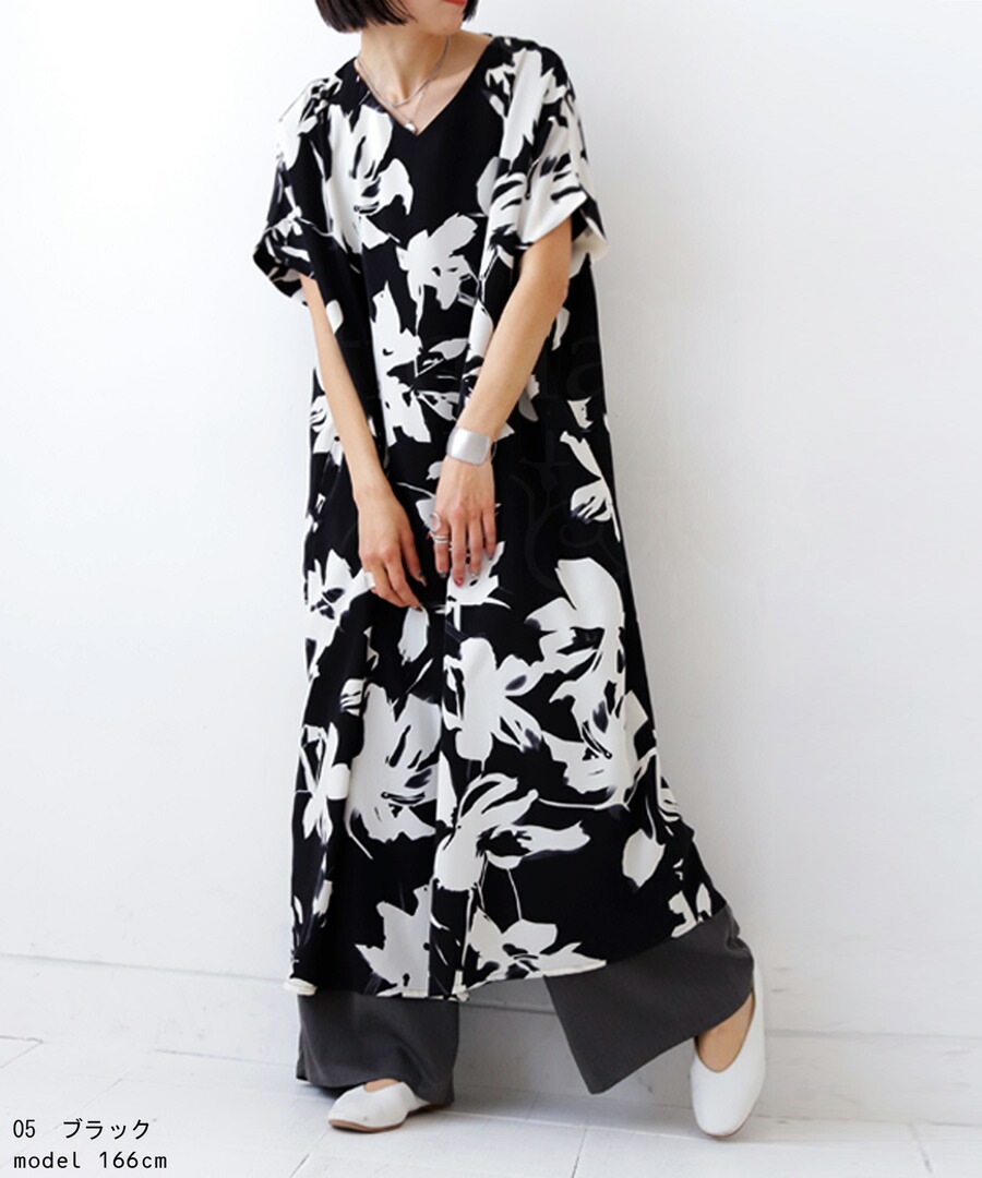 ［ふぇありぃ＊］花柄半袖ワンピース 花柄 ワンピース レディース 半袖 柄ワンピ 柄 送料無料・再販