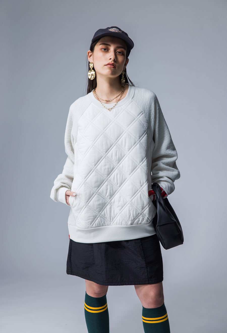 ANTIQUA GOLF×STCH ポケットデザインスカート レディース 送料