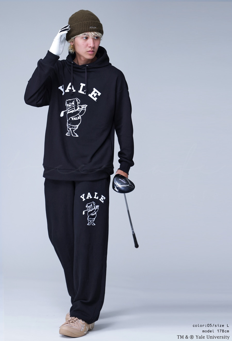 別注 YALE ANTIQUA GOLF ロゴパンツ レディース 送料無料