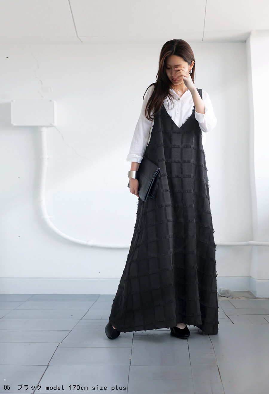 ジャガードワンピース ワンピ レディース ロング 送料無料・メール便