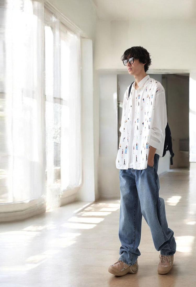 antiqua　人柄シャツ antiqua 人柄シャツ シャツ レディース トップス 長袖 送料無料