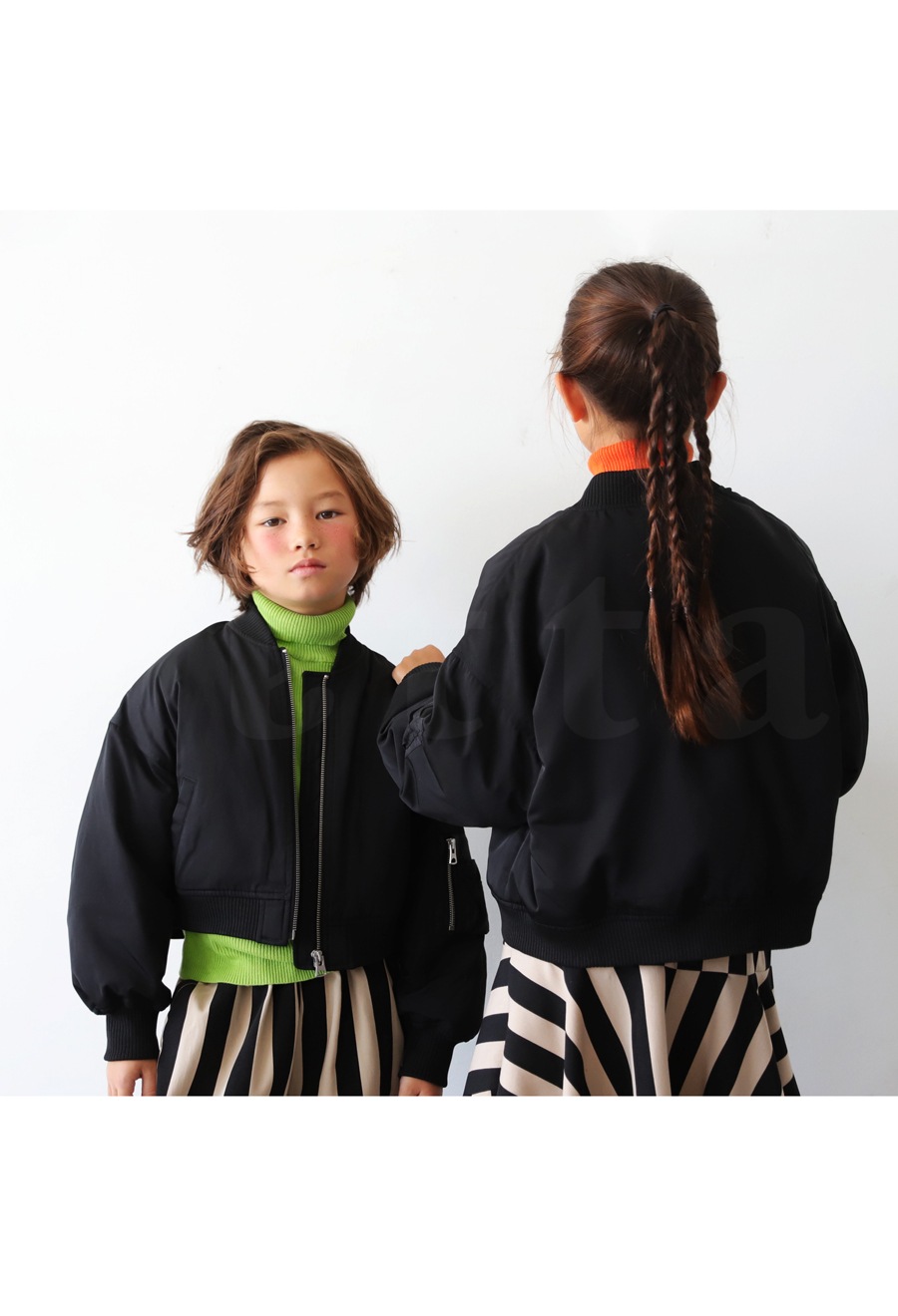 ショートMA-1 MA-1 子供服 ジュニア アウター 送料無料・メール