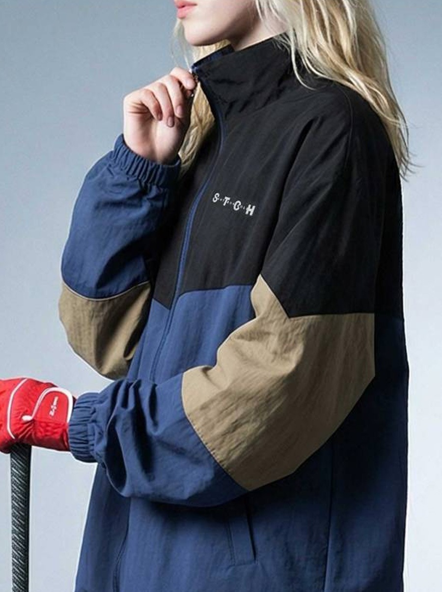 ANTIQUA GOLF×STCH ブルゾン レディース 撥水 長袖 スタンドネック
