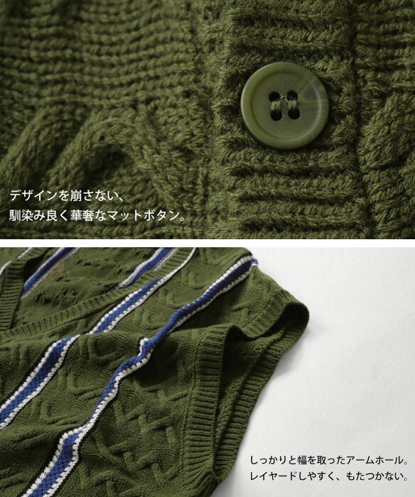 配色ライン ニットベスト ベスト レディース トップス 送料無料