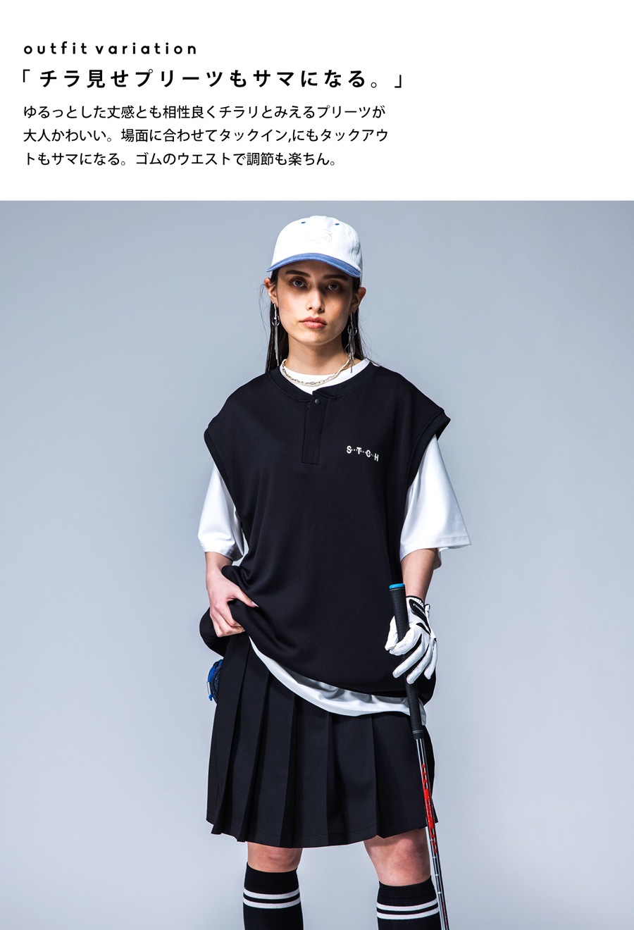 ANTIQUA GOLF ドットミニスカート STCH ゴルフ ミニスカート ANTIQUA GOLF ドットミニスカート STCH ゴルフ ミニスカート