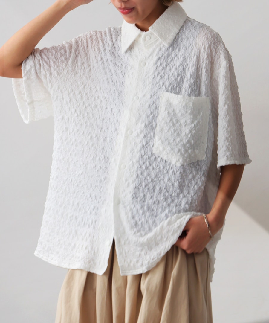 osharewalker シャツ 襟付きシャツ トップス レディース 半袖