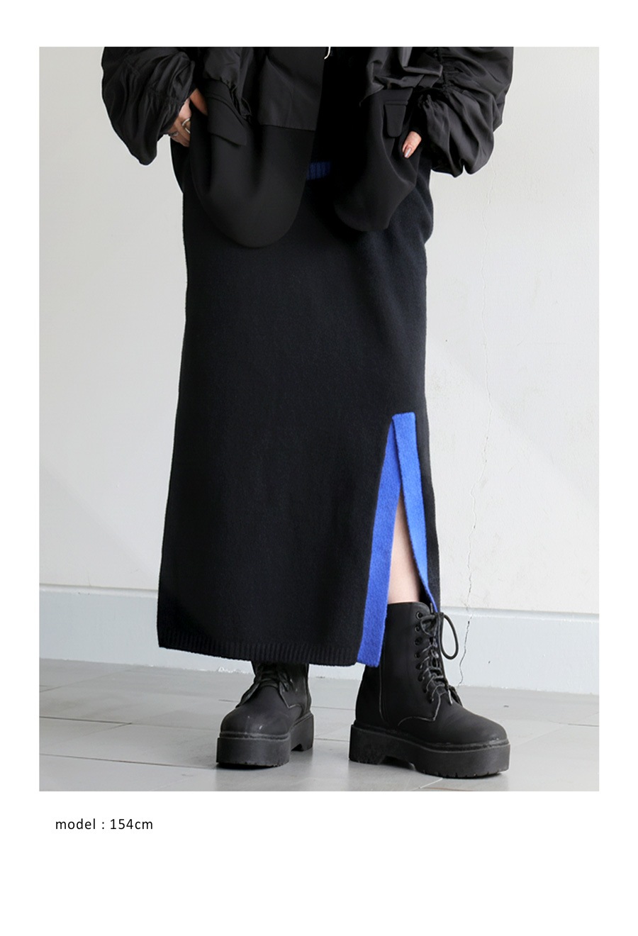 とりさん様 リクエスト 3点 まとめ商品 スカート トップス パンツ 配色スリット ニットスカート レディース ボトムス 送料無料