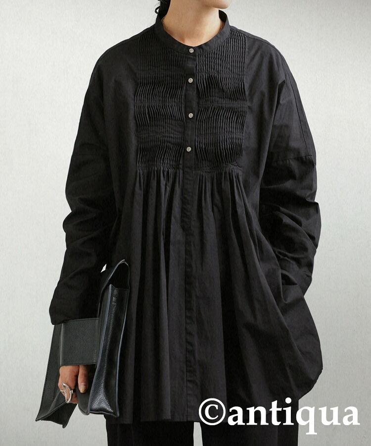 モラビトスペル　黒色長袖ブラウス　タグ付新品未使用　【カタログ掲載品】 モラビトスペル 黒色長袖ブラウス タグ付新品未使用 【カタログ掲載品