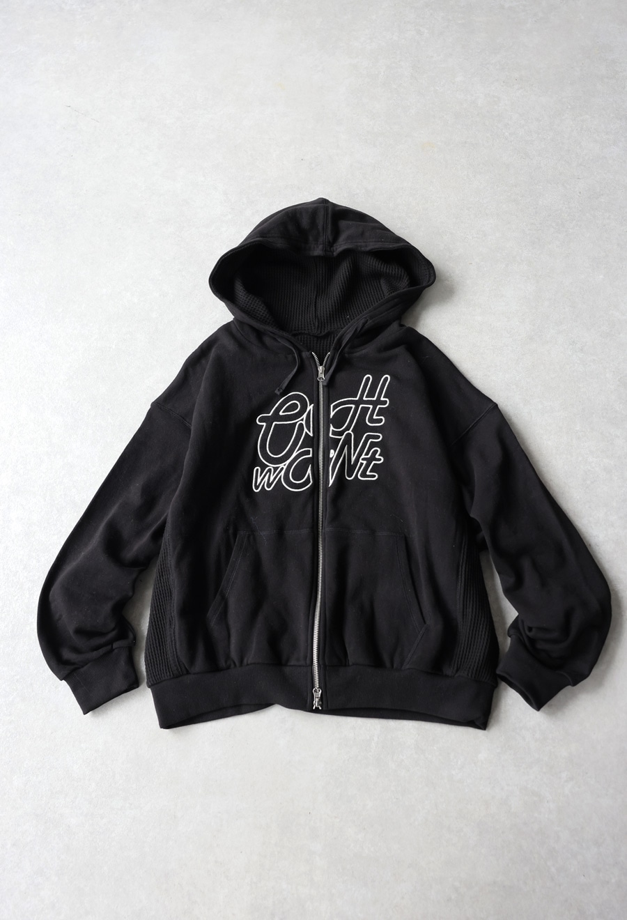 ダブルフェイス パーカー メンズ ジップアップ 送料無料・メール便不可