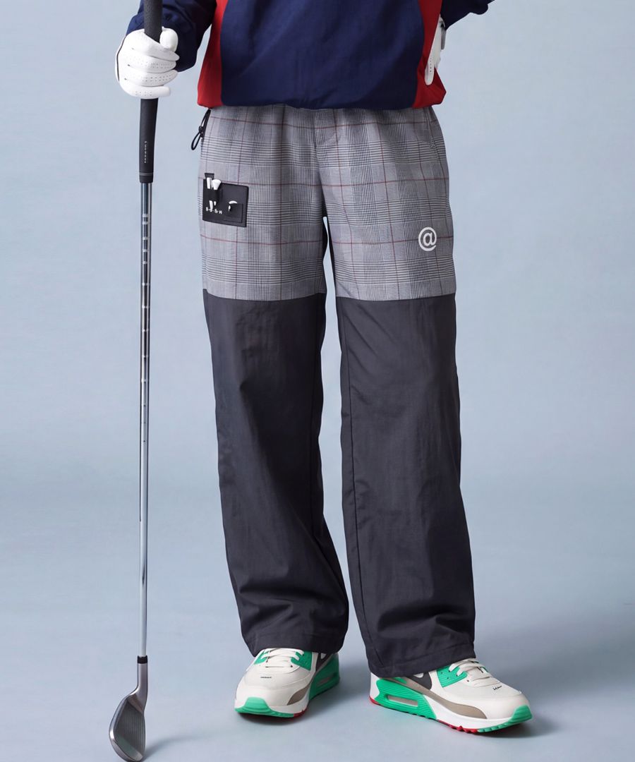 ANTIQUA GOLF×STCH パンツ レディース チェック柄 2WAY ロングパンツ