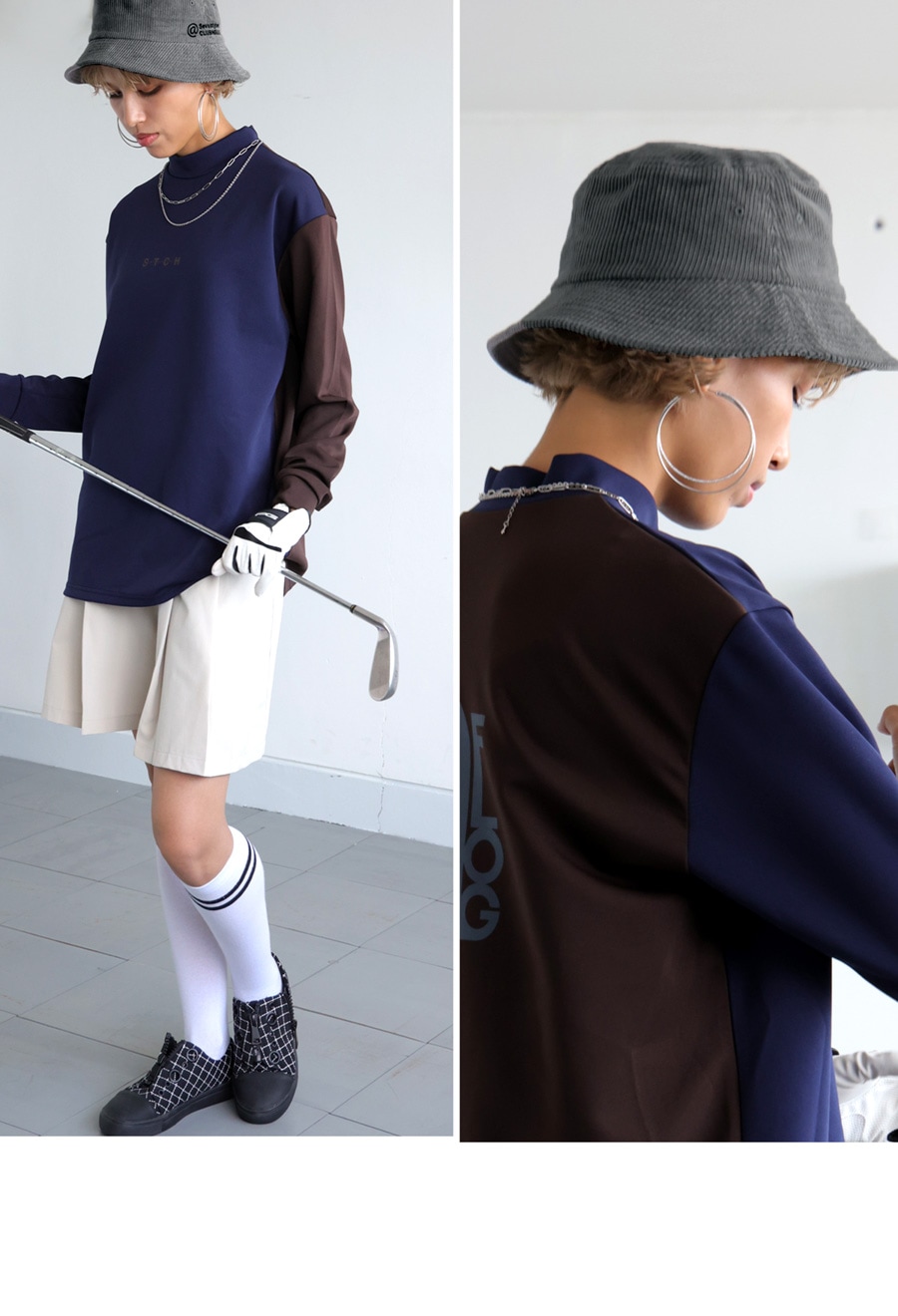 帽子 JJU 再入荷予定有!ANTIQUA GOLF×STCH 帽子 メンズ 送料無料・(80