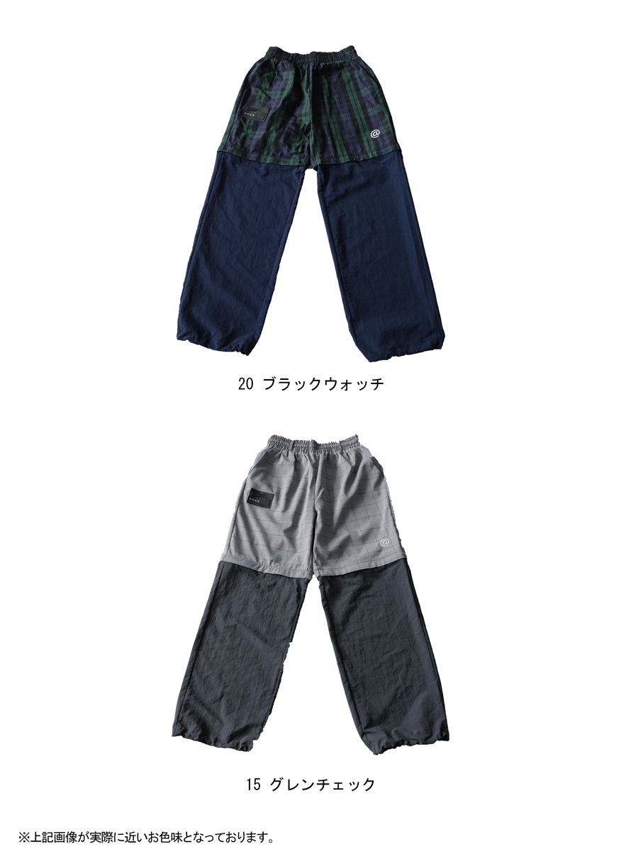 ANTIQUA GOLF×STCH パンツ メンズ チェック柄 2WAY ロングパンツ