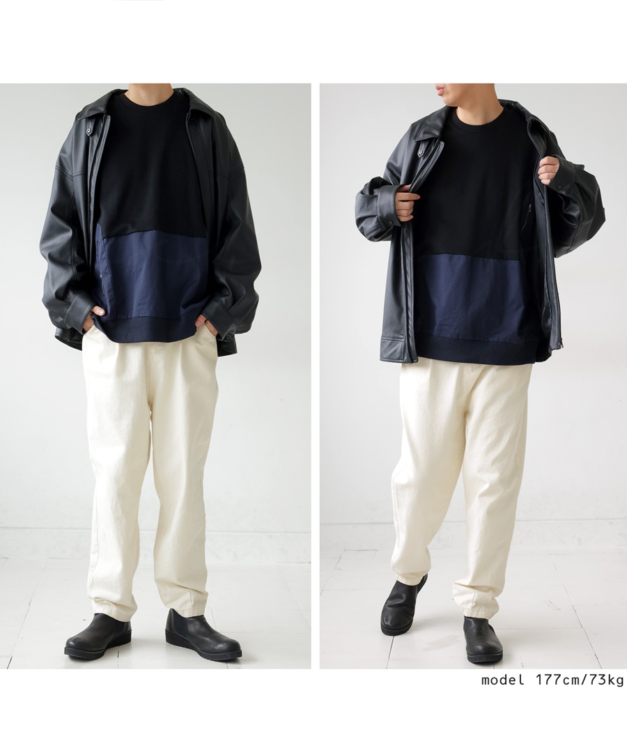 INA2012様　65枚 異素材切替トレーナー トレーナー メンズ トップス 長袖 送料