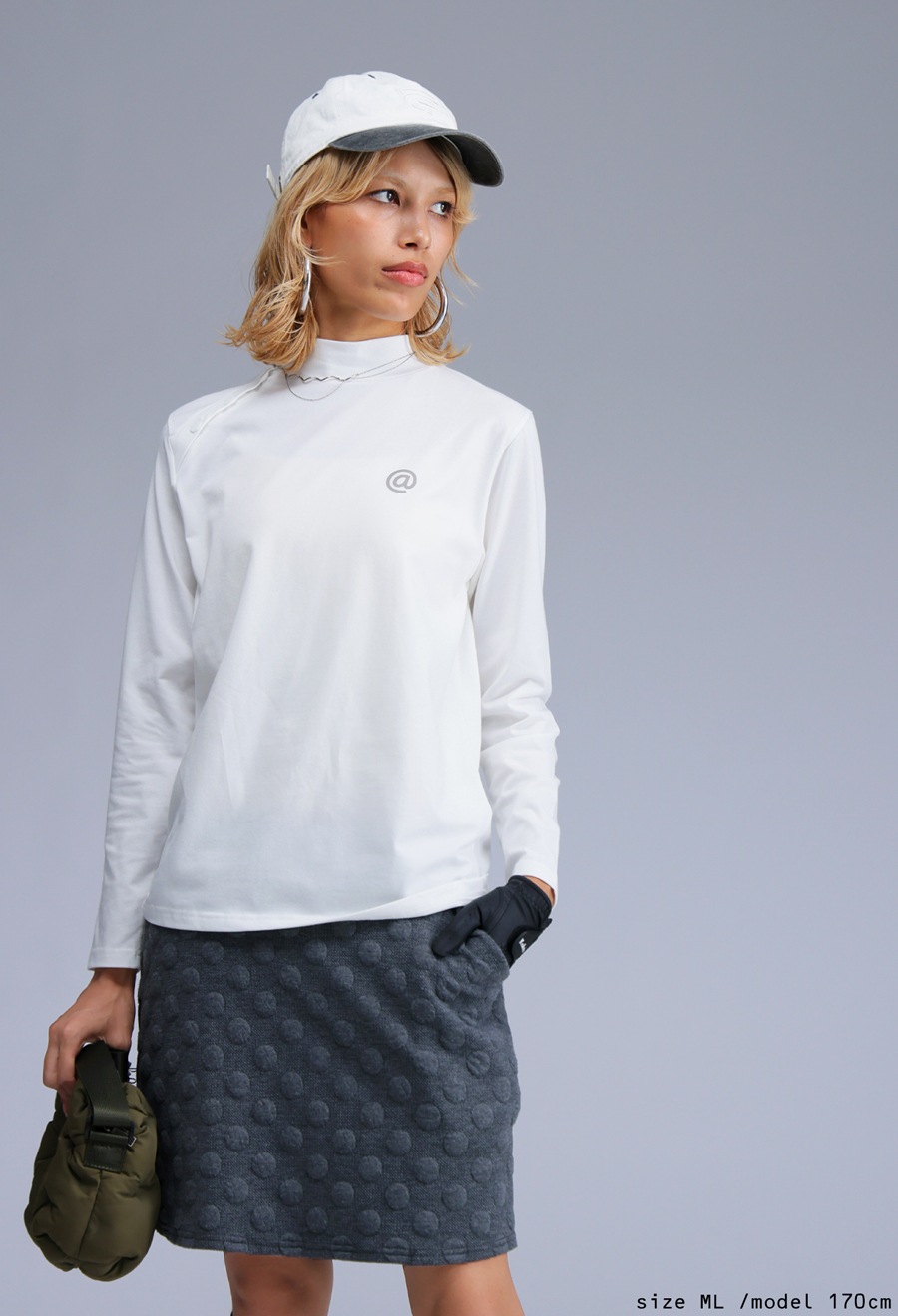 ANTIQUA GOLF×STCH モックネックトップス 送料無料・(50)メール