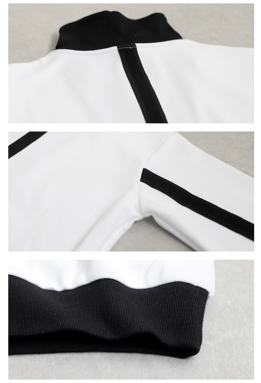 ハーフジップ ハイネック トップス メンズ 長袖 送料無料・メール便