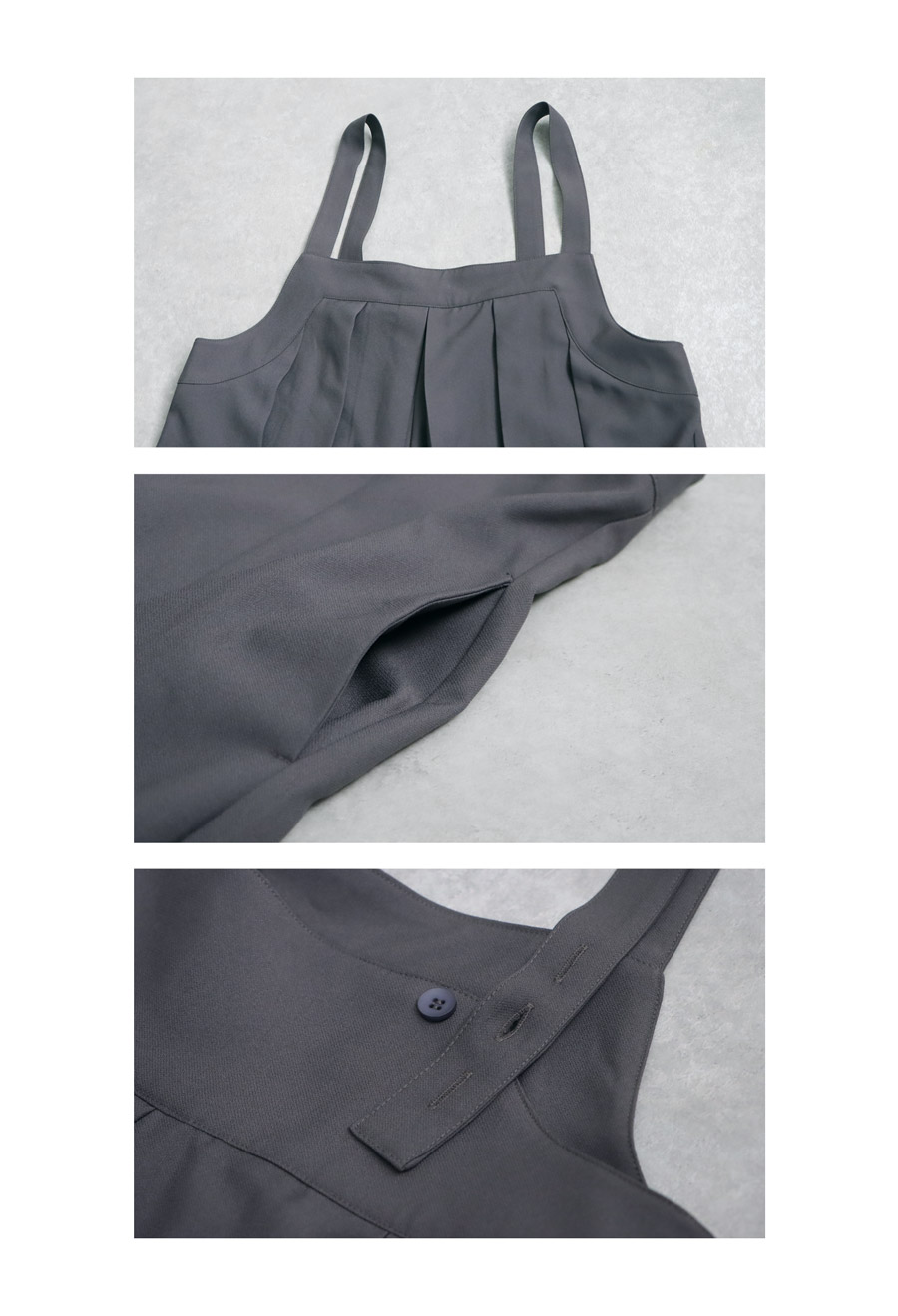4/30まで【drawer】25SS RESORT1 プリーツサロペット - メルカリ