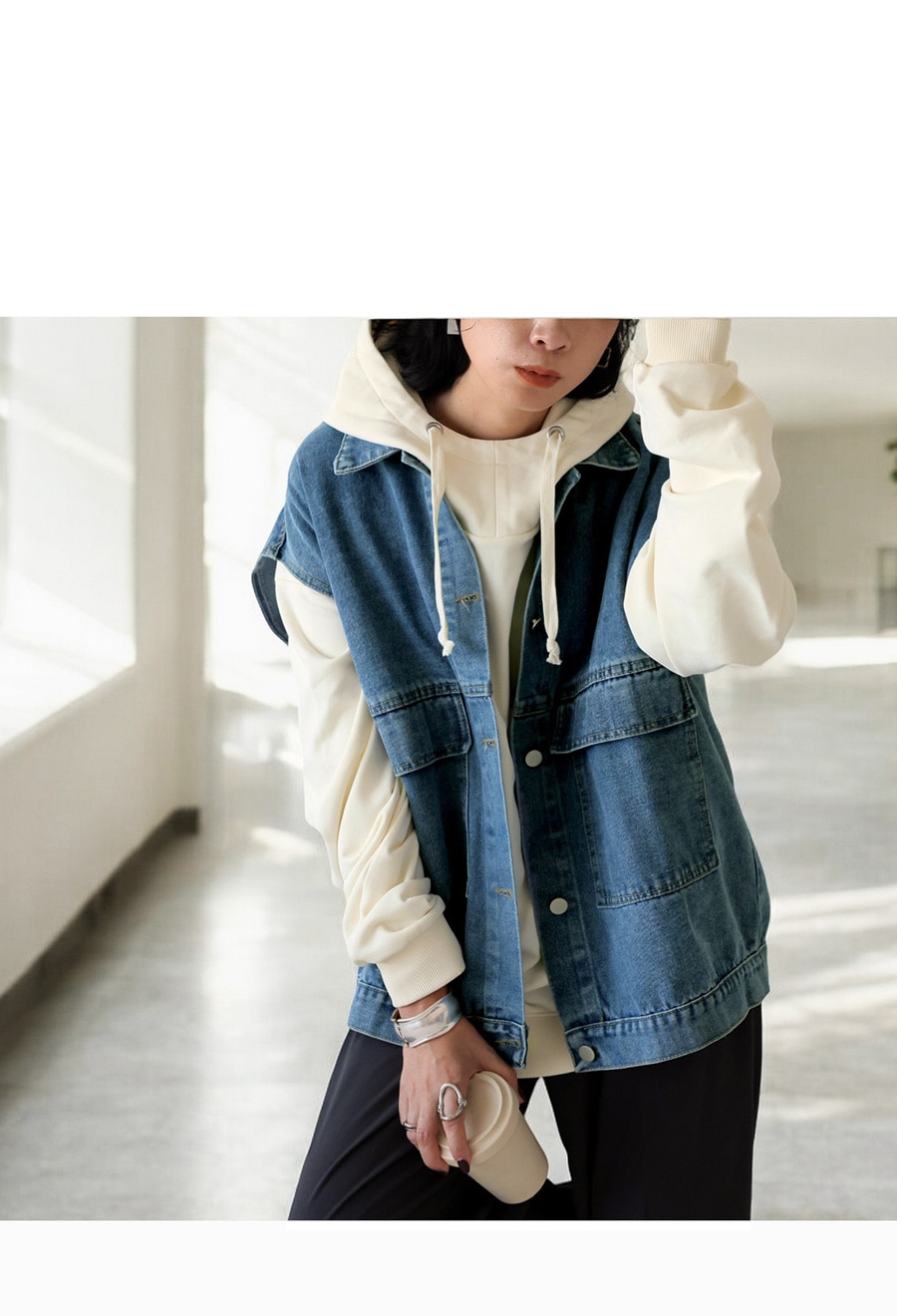 aclent デニムベスト aclent デニムベスト