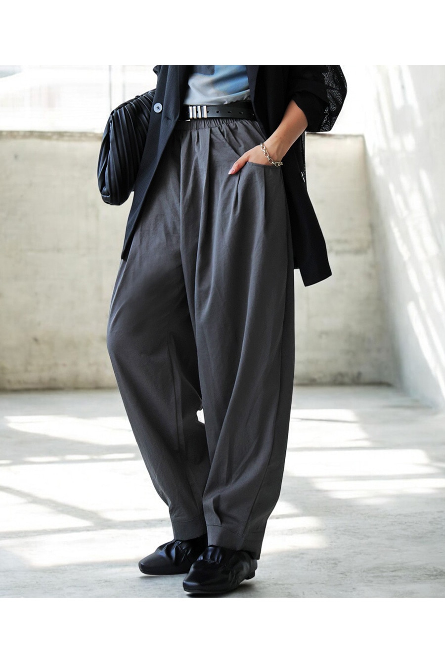 サーカスパンツ レディース パンツ ボトムス カフス裾 送料無料