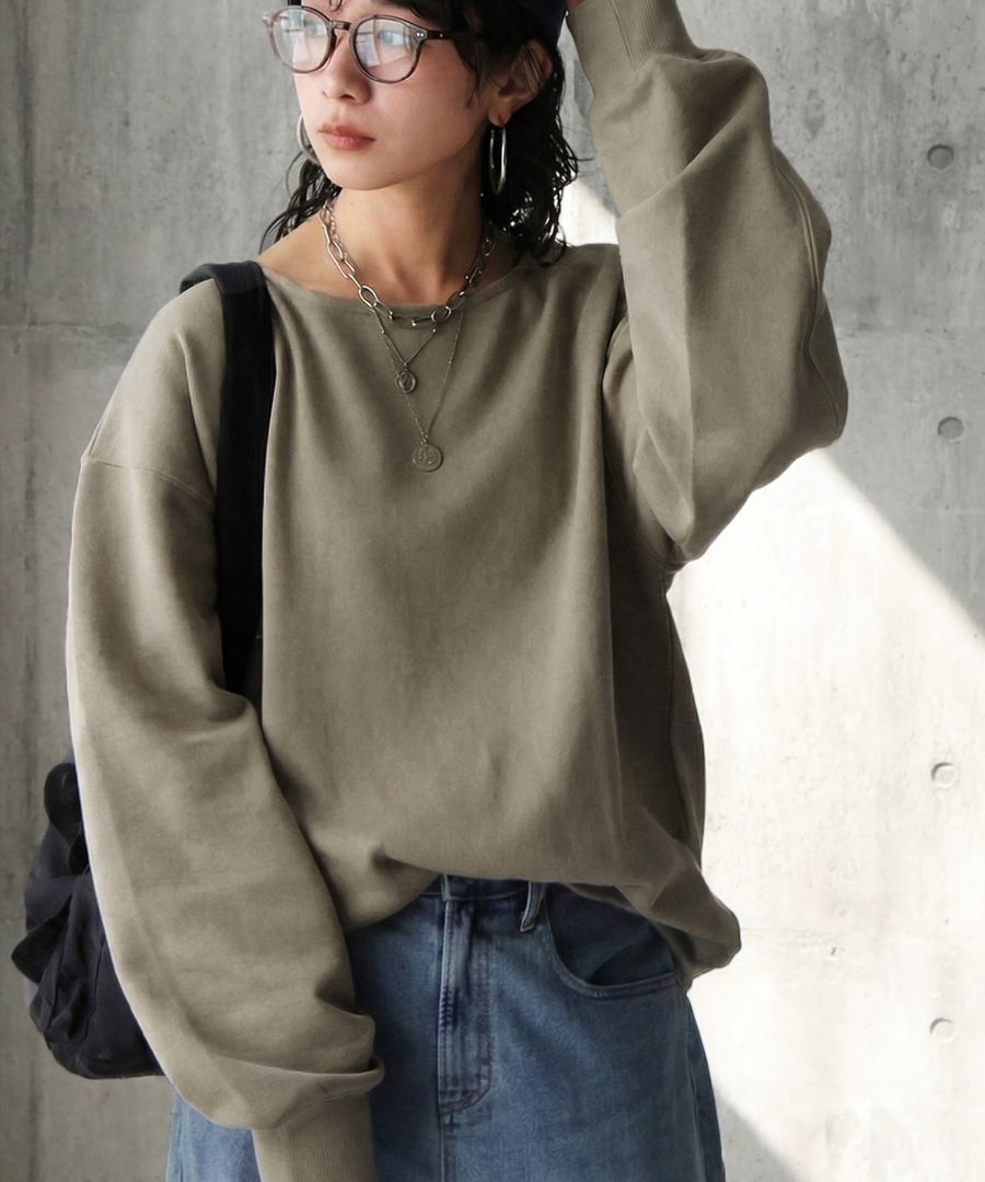 裏起毛 プルオーバー レディース トップス 長袖 送料無料・メール便