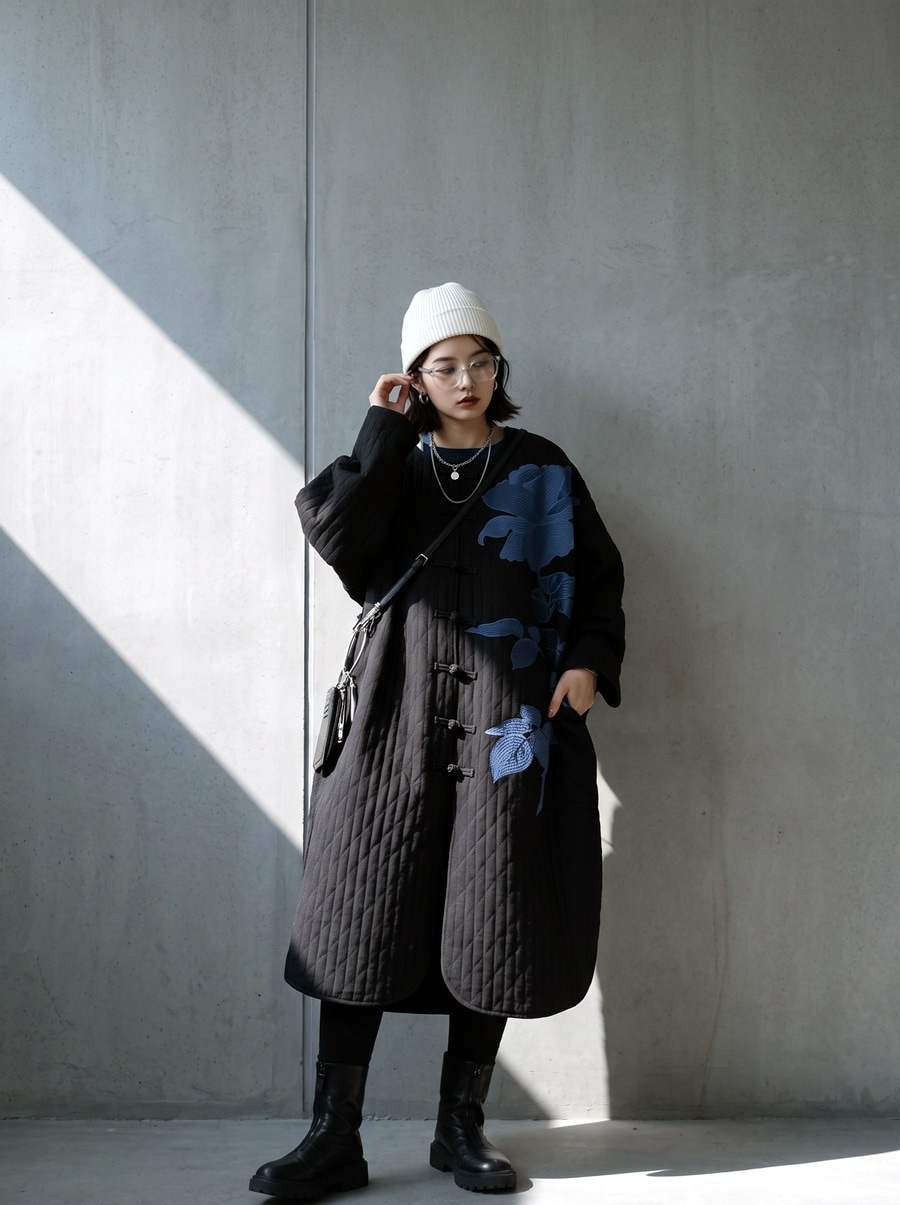 予約会：10月下旬納期】凛と華やぐ、大人のキルト。キルティングコート