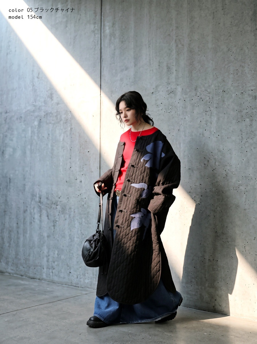 予約会：10月下旬納期】凛と華やぐ、大人のキルト。キルティングコート