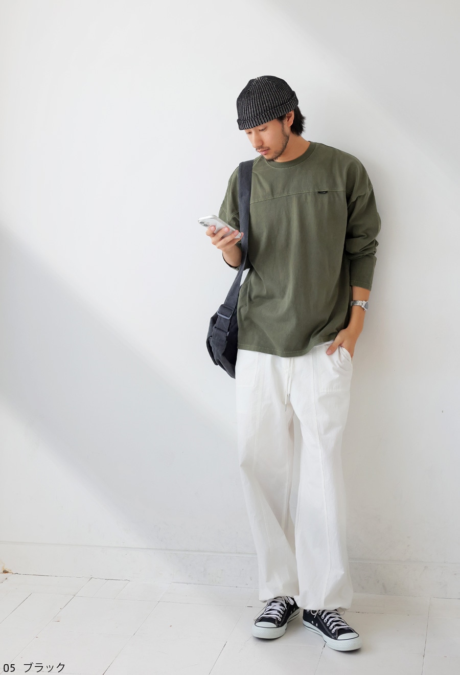 ニット帽 帽子 メンズ ハット ニット ライン編み・(100)メール便可