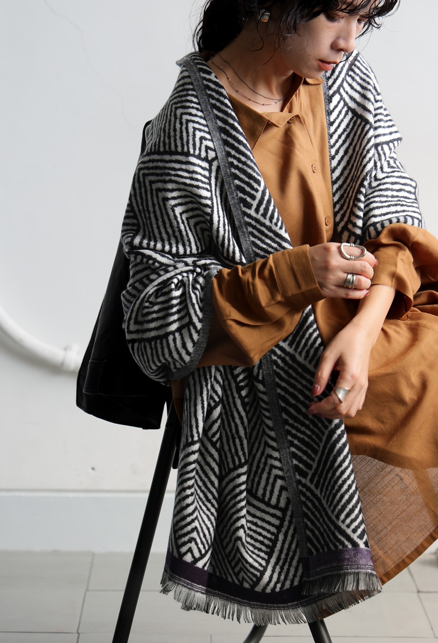 フリンジストール レディース ストール 大判 巻き物 送料無料・メール