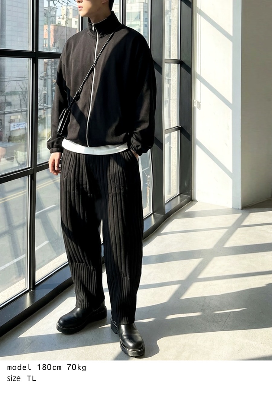 テーパードパンツ メンズ ボトムス 縦ステッチ 送料無料・メール便不可