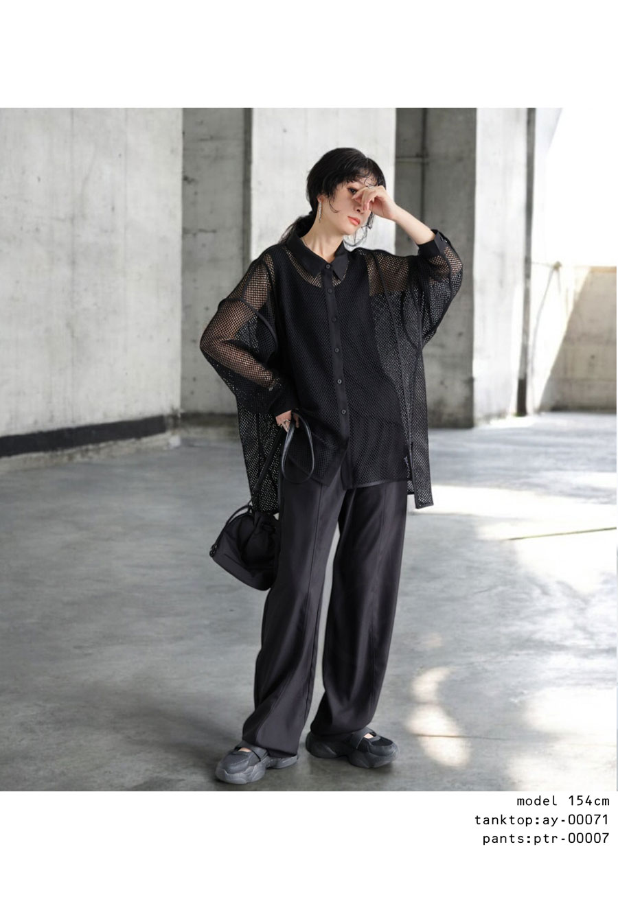 DECEMBERAY メッシュシャツ 黒 メッシュシャツ レディース 長袖 レイヤード 羽織り 送料無料・再入荷