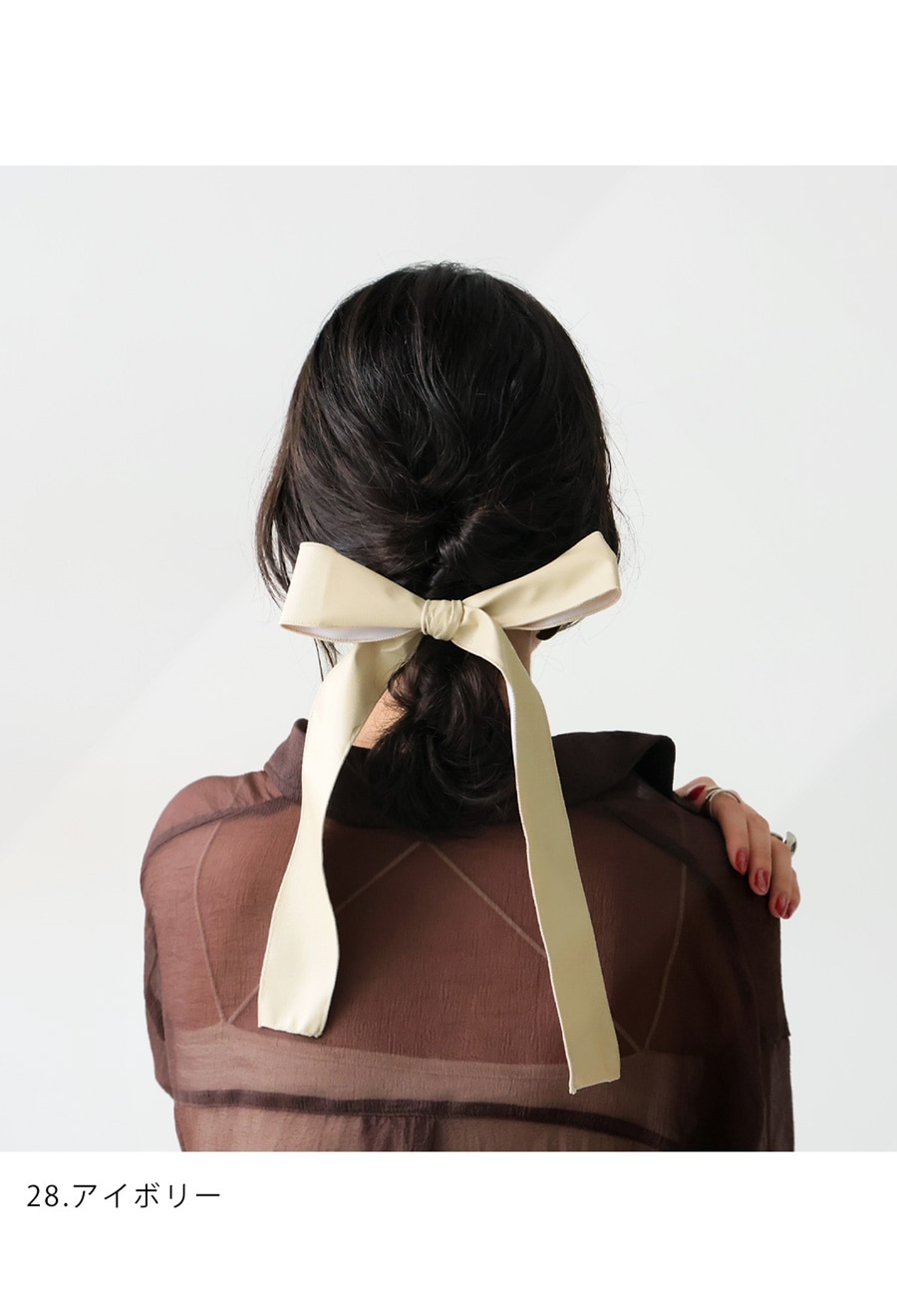 アクセ送料無料 リボン ヘアゴム レディース ヘアアクセ・(50)メール便