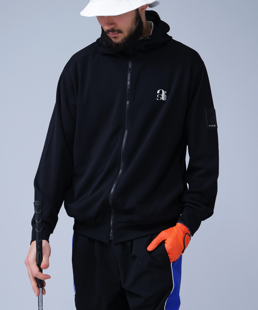 STCH antiqua ゴルフウェア 刺繍ロゴジップフーディー パーカー ANTIQUA GOLF×STCH フーディ メンズ 送料無料・再入荷 メール便不可