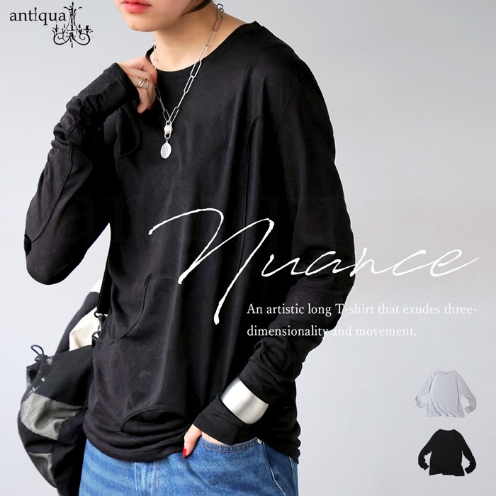 ans dotsloevner 23ss 長袖カットソー Amazon | [Ressh.N] カットソー 長袖 レディース ロンT ストレッチ T