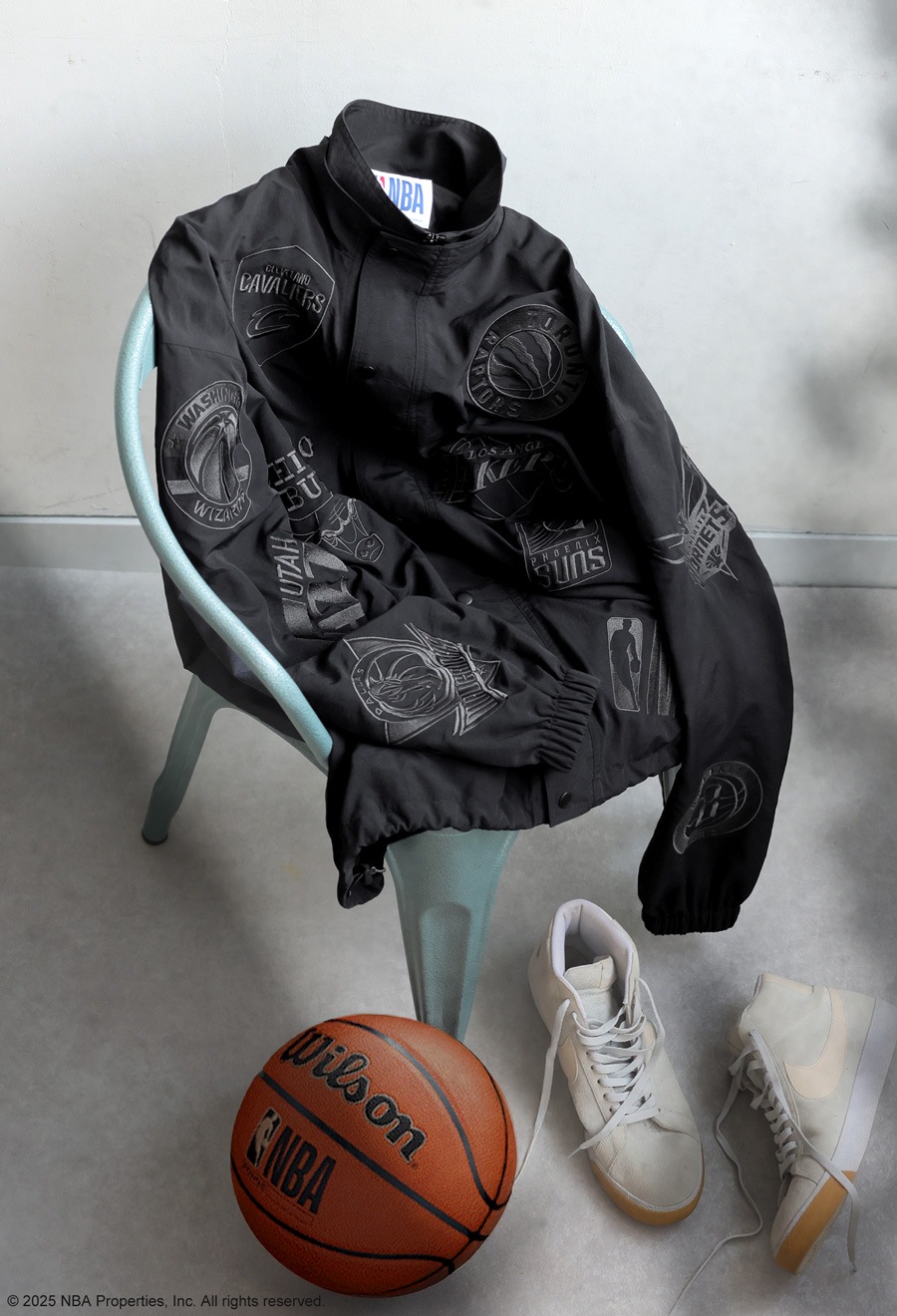 NBA公式 ロゴ刺繍 バルーンジャケット メンズ 送料無料・メール便不可