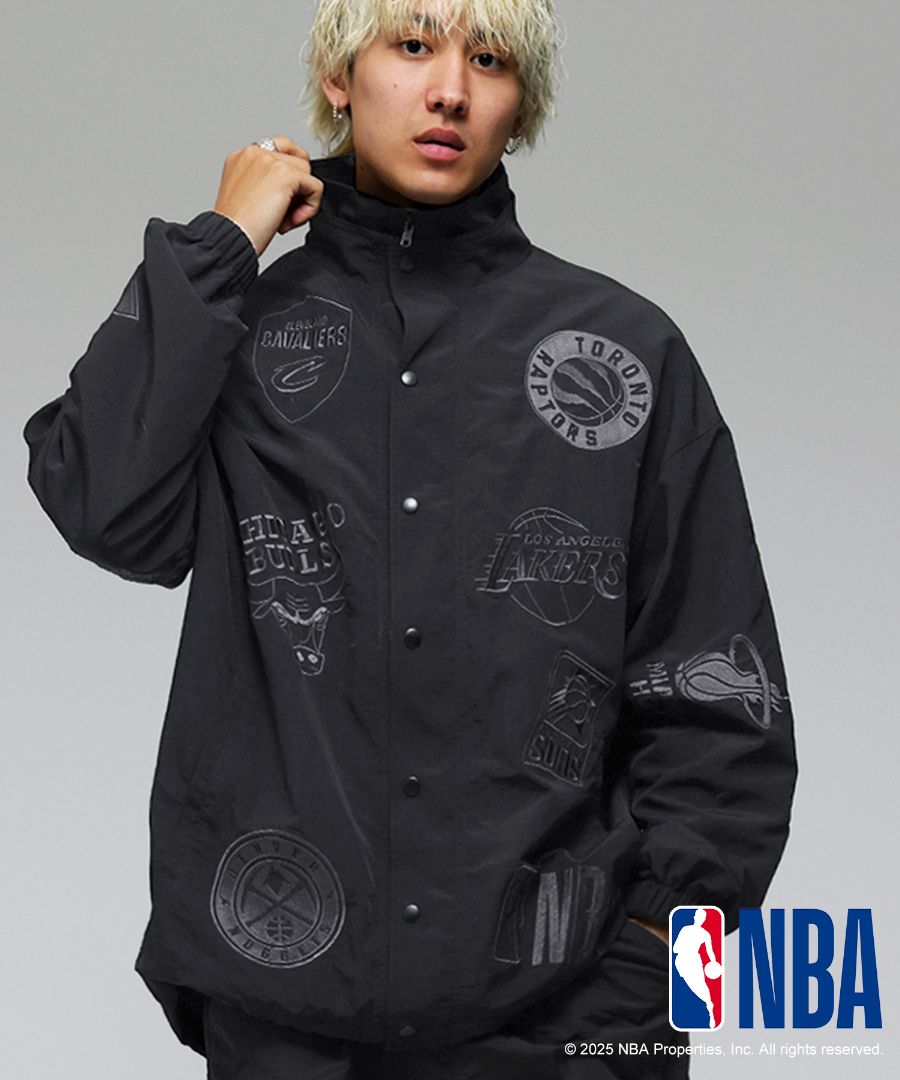 NBA公式 ロゴ刺繍 バルーンジャケット メンズ 送料無料・メール便不可