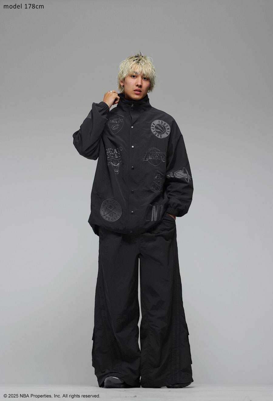 NBA公式 ロゴ刺繍 バルーンジャケット メンズ 送料無料・メール便不可