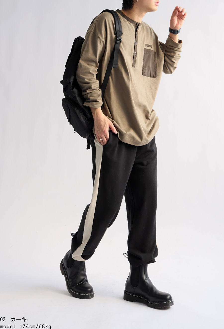 バスクヘンリーロンt ロンT メンズ トップス 長袖・再入荷 (500)メール