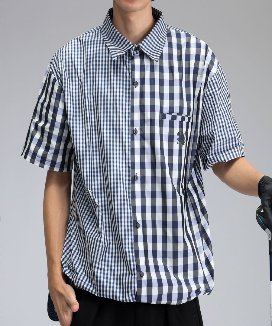 美品　ANTIQUA GOLF×STCH シャツ メンズ LXL ANTIQUA GOLF×STCH シャツ メンズ 送料無料・(100)メール便可