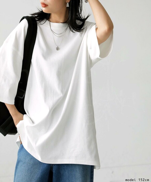 ビックシルエット シャツ ホワイト レディース 半袖 ゆる感 おおきめ Ⅱ ビックシルエット シャツ ホワイト レディース 半袖 ゆる感 おおきめ Ⅱ