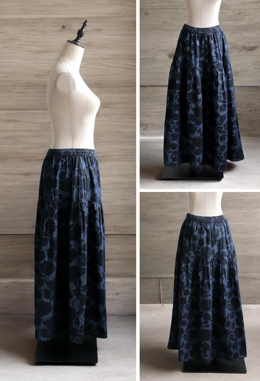 インド綿 花柄スカート スカート レディース ボトムス 送料無料・(500