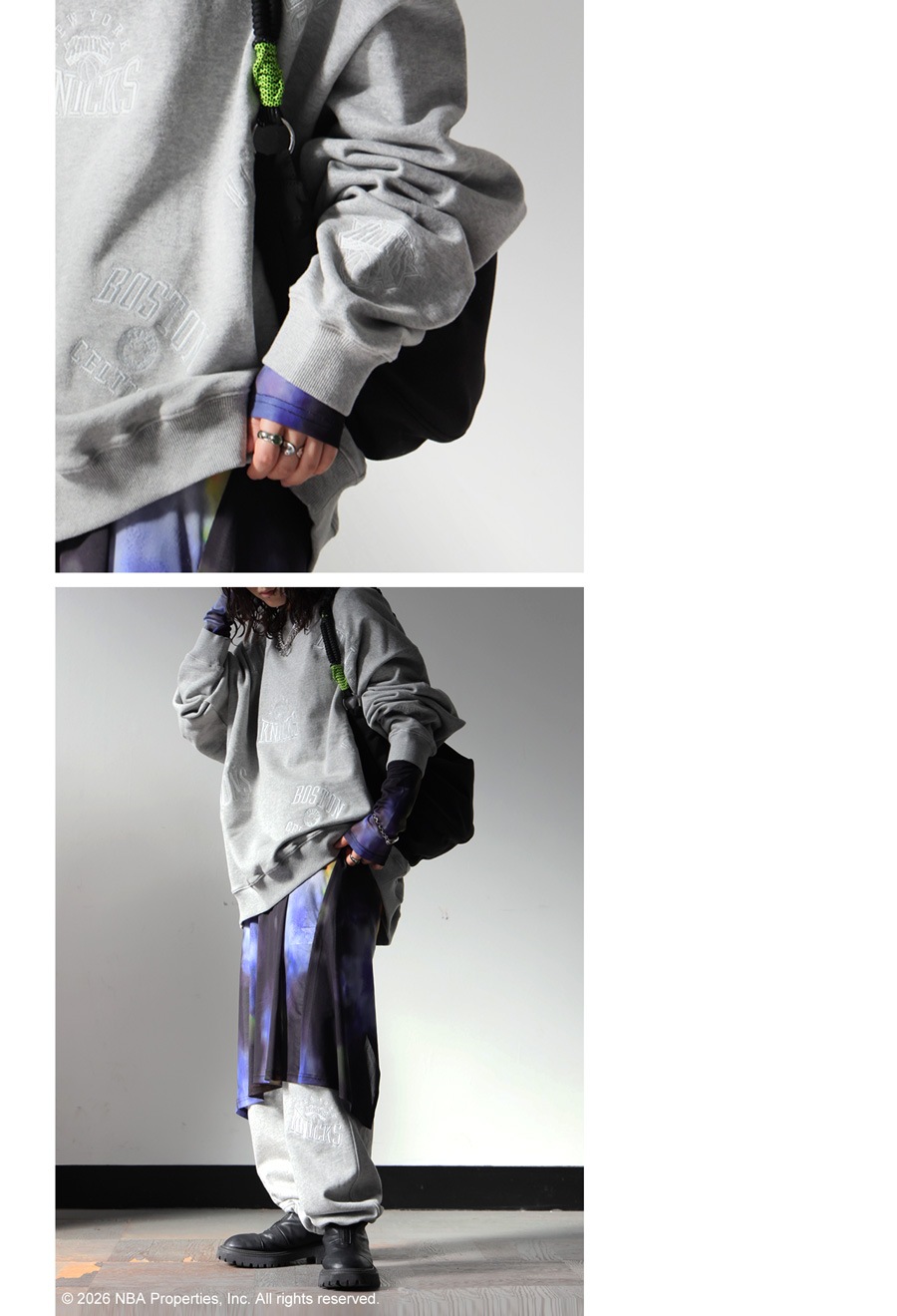 NBA公式 ロゴ刺繍 スウェット レディース 綿100 送料無料・メール便