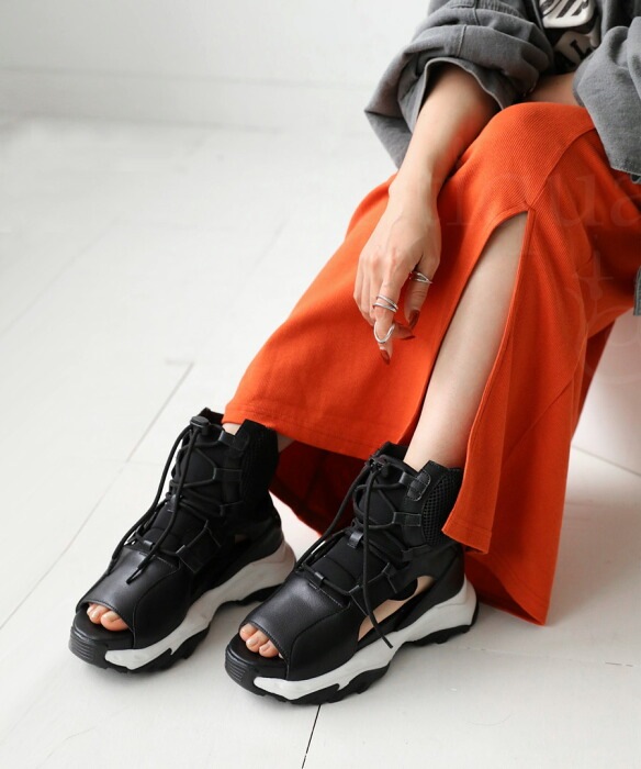 ハイカットスニーカーサンダル サンダル レディース 靴 送料無料